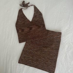 Pepper Mayo two piece knit set 🐻